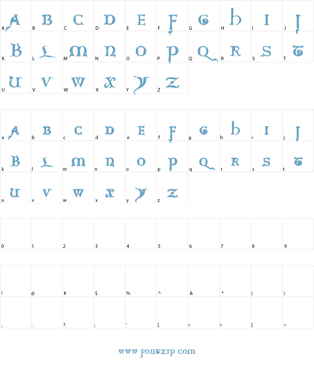 Questra Extra ST Font Character